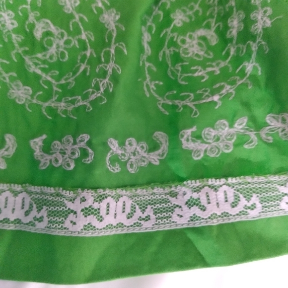 Lilly Pulitzer Green Paisley Embroidered Jacqueline Shift Dress - Picture 15 of 15